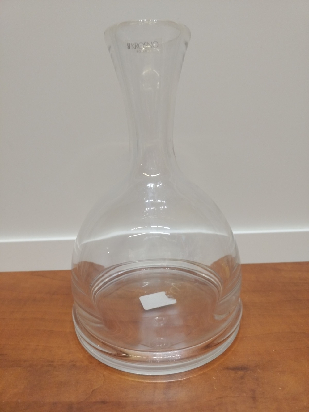 Vintage Polish Krosno Europo Wine/Spirits Decanter No Stopper W Original Sticker